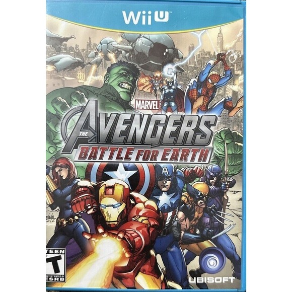 Marvel Avengers: Battle For Earth - Nintendo Wii U Complete Free Shipping - Picture 1 of 10